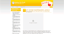 Desktop Screenshot of bettingonprofit.com