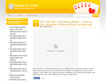 Tablet Screenshot of bettingonprofit.com